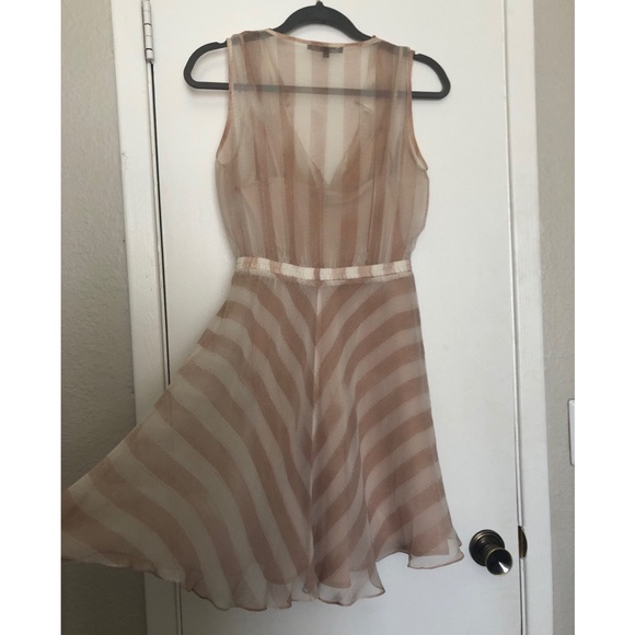 Nanette Lepore Striped Ruffle Dress - Picture 2 of 11